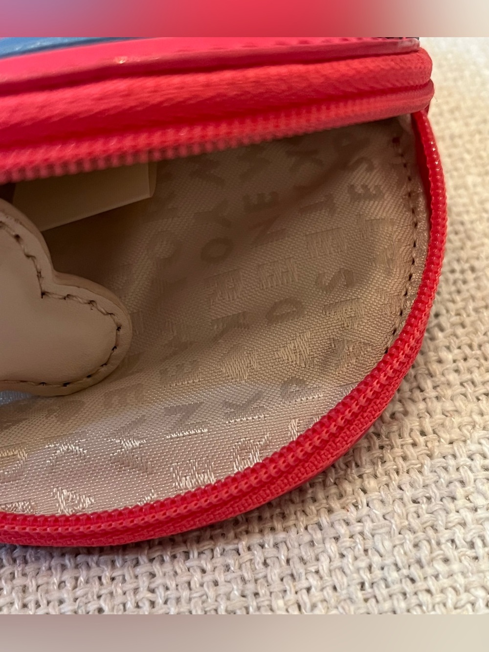 Kate Spade Leather Hot Air Balloon Coin Purse Wallet CC Holder Lipstick Case - Picture 7 of 8